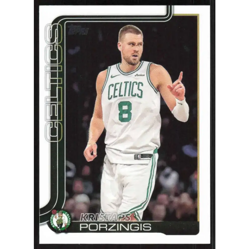 2025-26 Topps #3 Kristaps Porzingis NM-MT Boston Celtics Basketball Card - Basketball Card Single