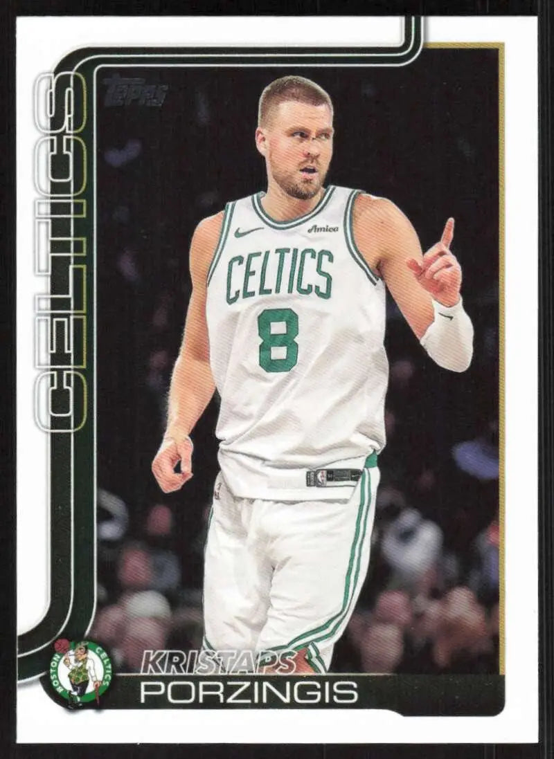 2025-26 Topps #3 Kristaps Porzingis NM-MT Boston Celtics Basketball Card - Basketball Card Single