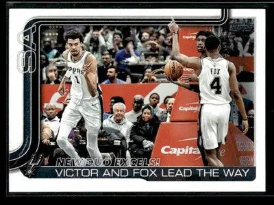 2025-26 Topps #300 New Duo Excels!: Victor and Fox Lead The Way - Basketball Card Single