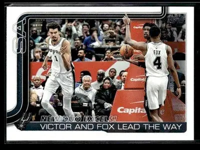 2025-26 Topps #300 New Duo Excels!: Victor and Fox Lead The Way - Basketball Card Single