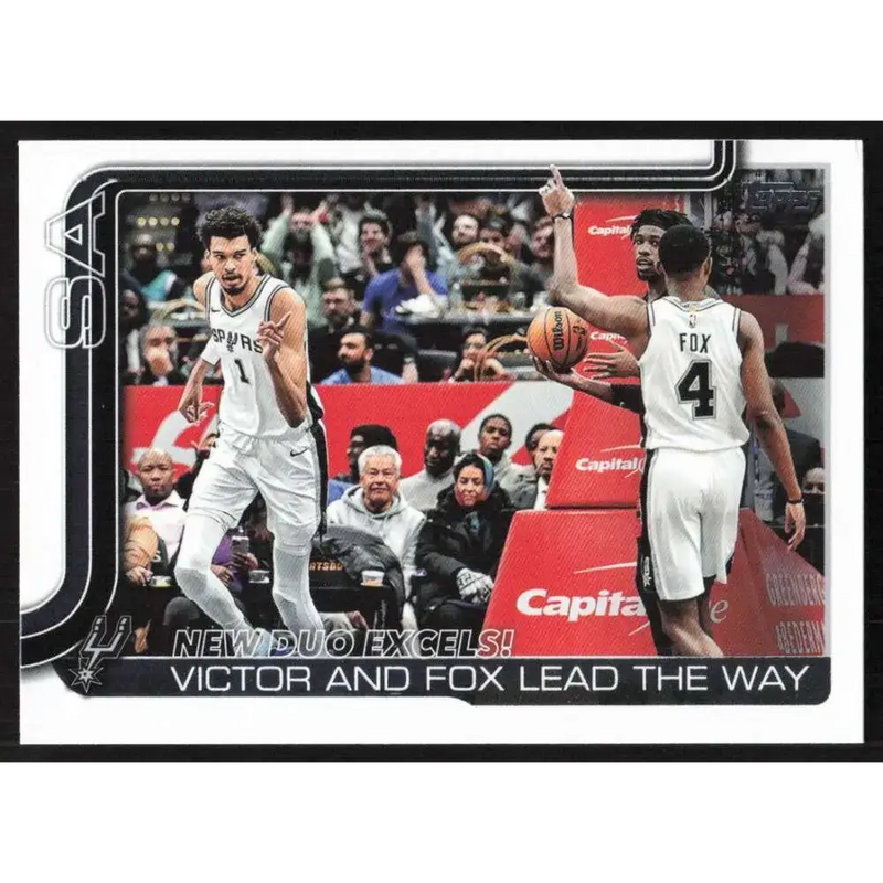 2025-26 Topps #300 Victor Wembanyama NM-MT San Antonio Spurs Basketball Card - Basketball Card Single