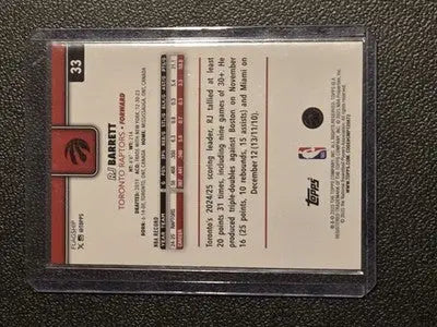 2025-26 Topps #33 RJ Barrett Holo Foil - Basketball Card Single