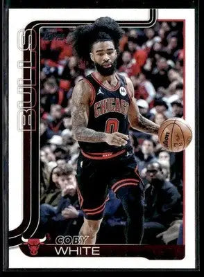 2025-26 Topps #34 Coby White Base Chicago Bulls - Basketball Card Single