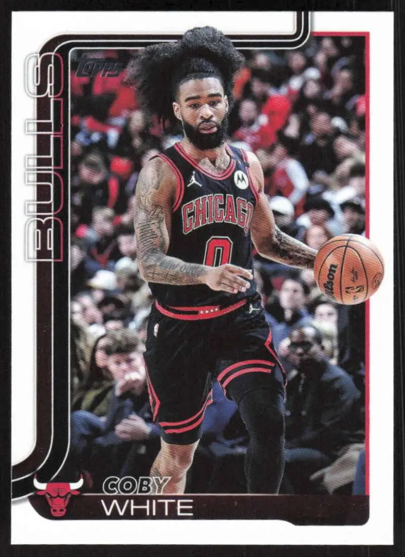 2025-26 Topps #34 Coby White NM-MT Chicago Bulls Basketball Card
