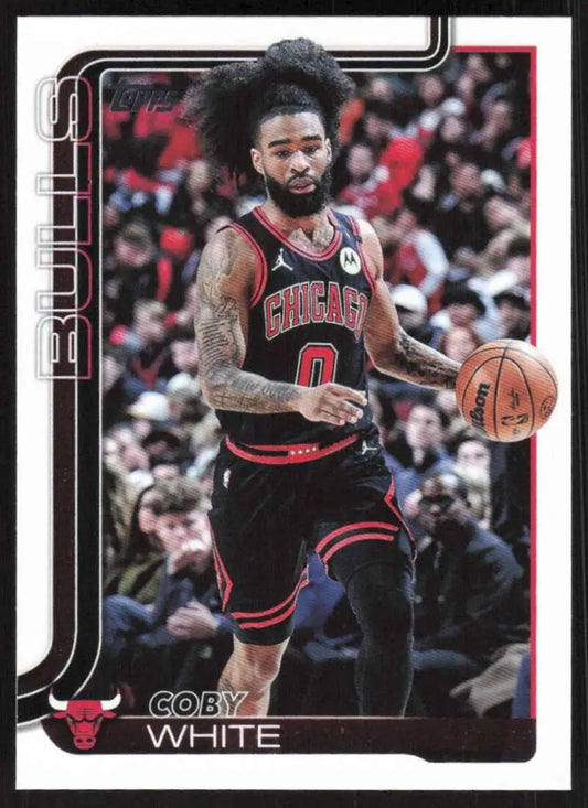 2025-26 Topps #34 Coby White NM-MT Chicago Bulls Basketball Card