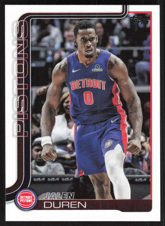 2025-26 Topps #41 Jalen Duren NM-MT Detroit Pistons Basketball Card
