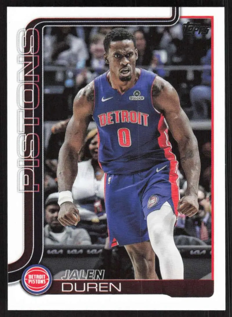 2025-26 Topps #41 Jalen Duren NM-MT Detroit Pistons Basketball Card - Basketball Card Single