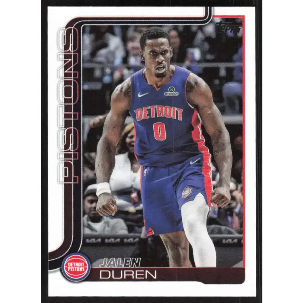 2025-26 Topps #41 Jalen Duren NM-MT Detroit Pistons Basketball Card - Basketball Card Single