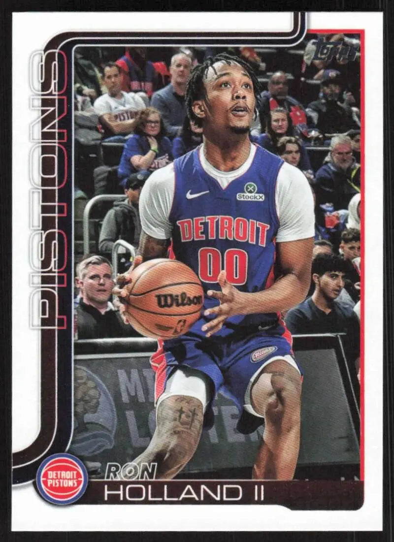 2025-26 Topps #42 Ron Holland II NM-MT Detroit Pistons Basketball Card - Basketball Card Single