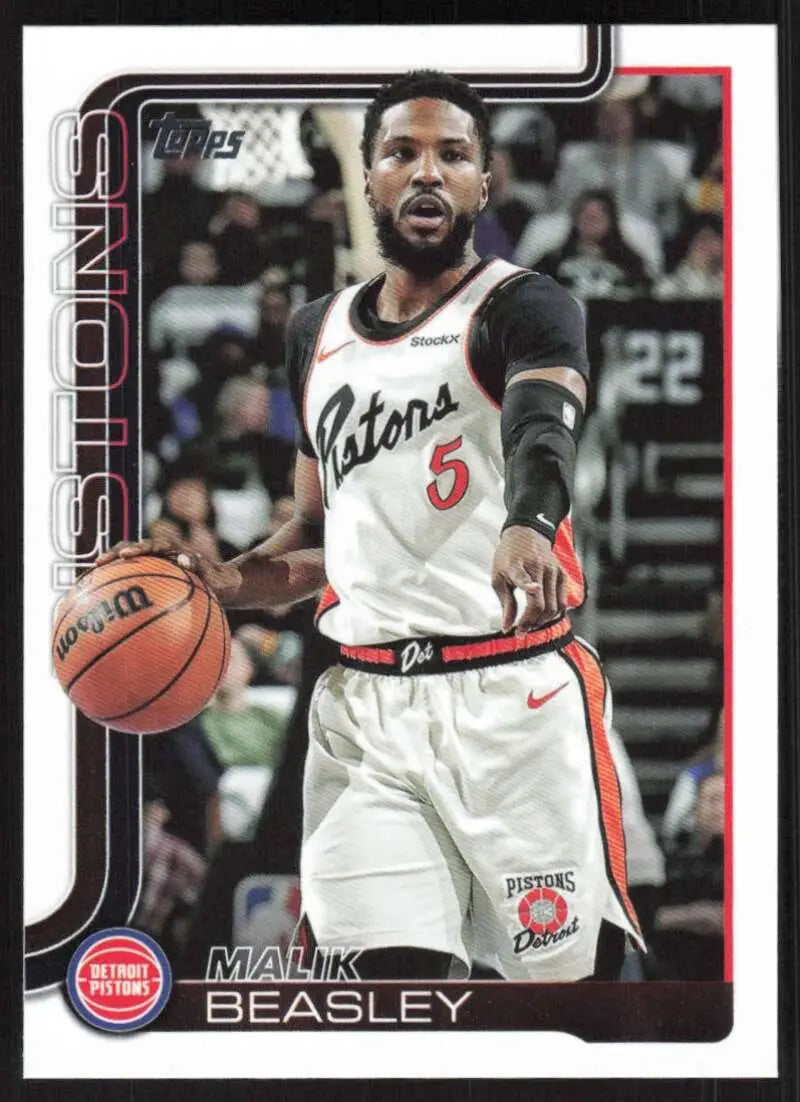 2025-26 Topps #43 Malik Beasley NM-MT Pistons ID:80794 - Basketball Card Single
