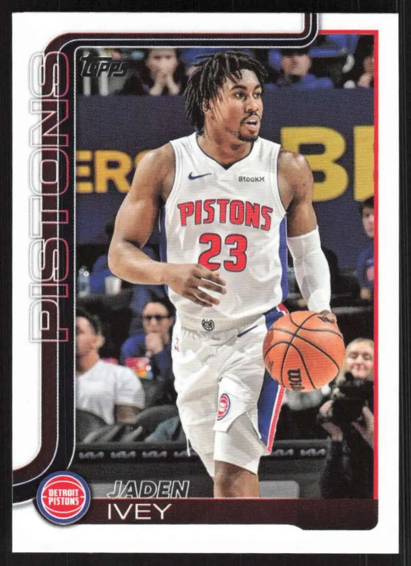 2025-26 Topps #45 Jaden Ivey NM-MT Detroit Pistons Basketball Card - Basketball Card Single