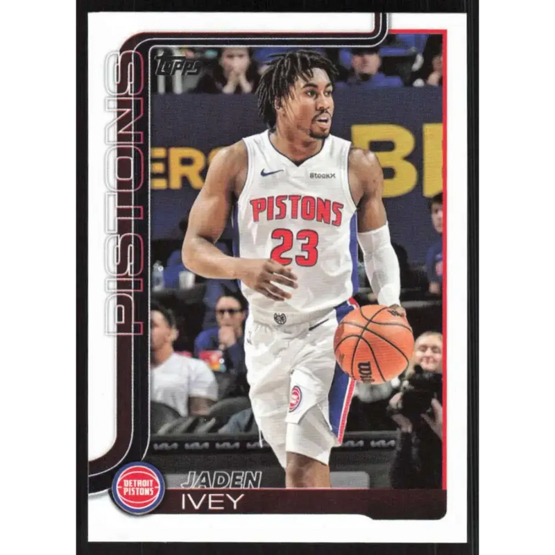 2025-26 Topps #45 Jaden Ivey NM-MT Detroit Pistons Basketball Card - Basketball Card Single