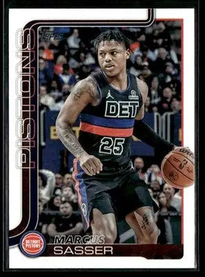 2025-26 Topps #46 Marcus Sasser - Basketball Card Single