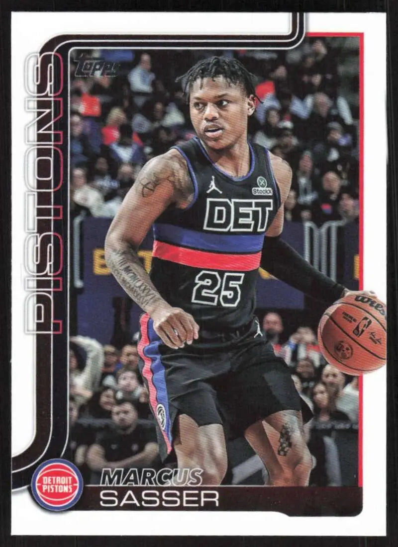 2025-26 Topps #46 Marcus Sasser NM-MT Detroit Pistons Basketball Card - Basketball Card Single