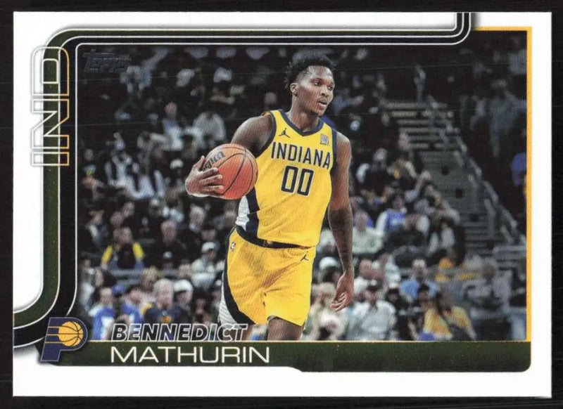 2025-26 Topps #48 Bennedict Mathurin NM-MT Indiana Pacers Basketball Card - Basketball Card Single