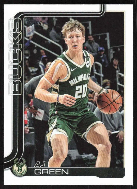 2025-26 Topps #57 AJ Green NM-MT Milwaukee Bucks Basketball Card