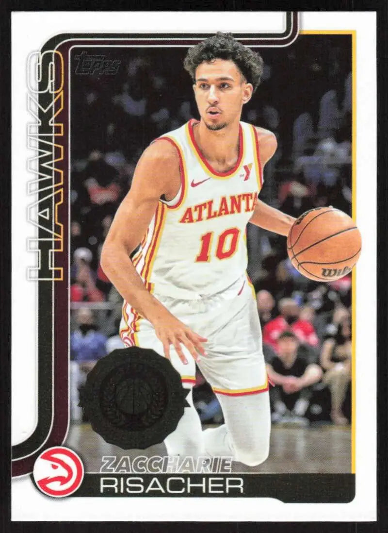 2025-26 Topps #62 Zaccharie Risacher NM-MT Atlanta Hawks Basketball Card - Basketball Card Single