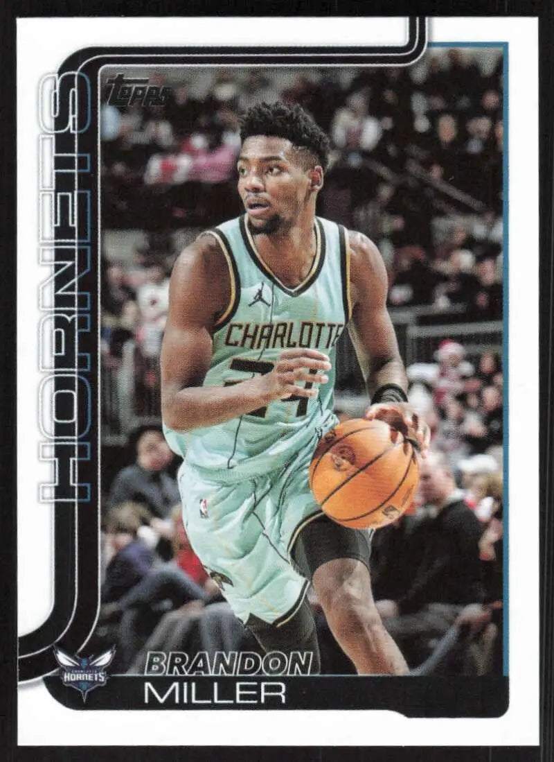 2025-26 Topps #68 Brandon Miller NM-MT Charlotte Hornets Basketball Card - Basketball Card Single