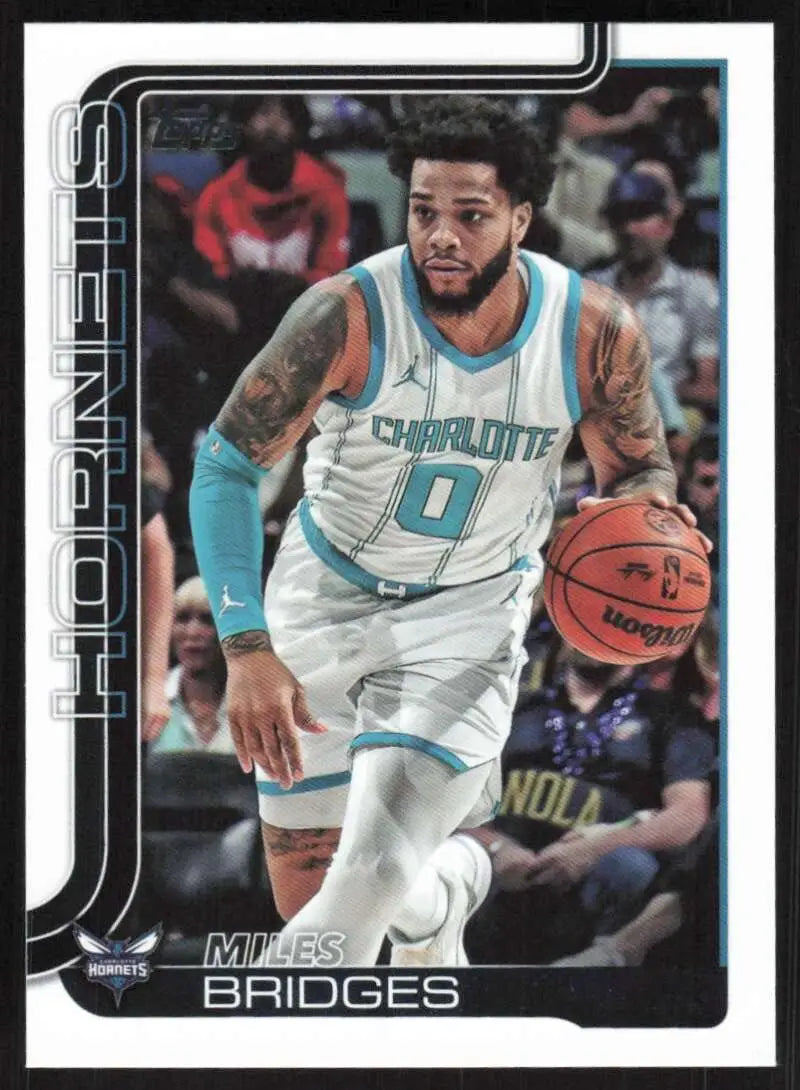 2025-26 Topps #69 Miles Bridges NM-MT Charlotte Hornets Basketball Card - Basketball Card Single