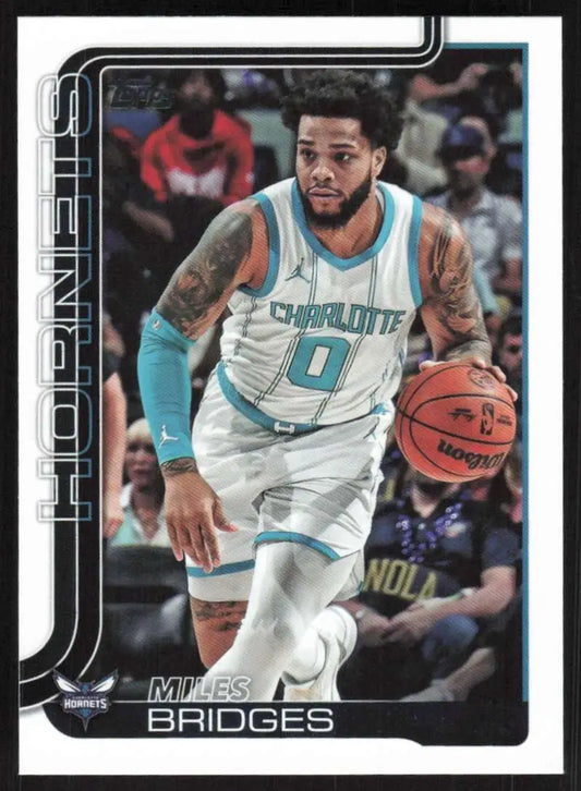 2025-26 Topps #69 Miles Bridges NM-MT Charlotte Hornets Basketball Card - Basketball Card Single
