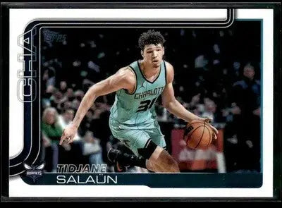 2025-26 Topps #71 Tidjane Salaün Base Charlotte Hornets - Basketball Card Single