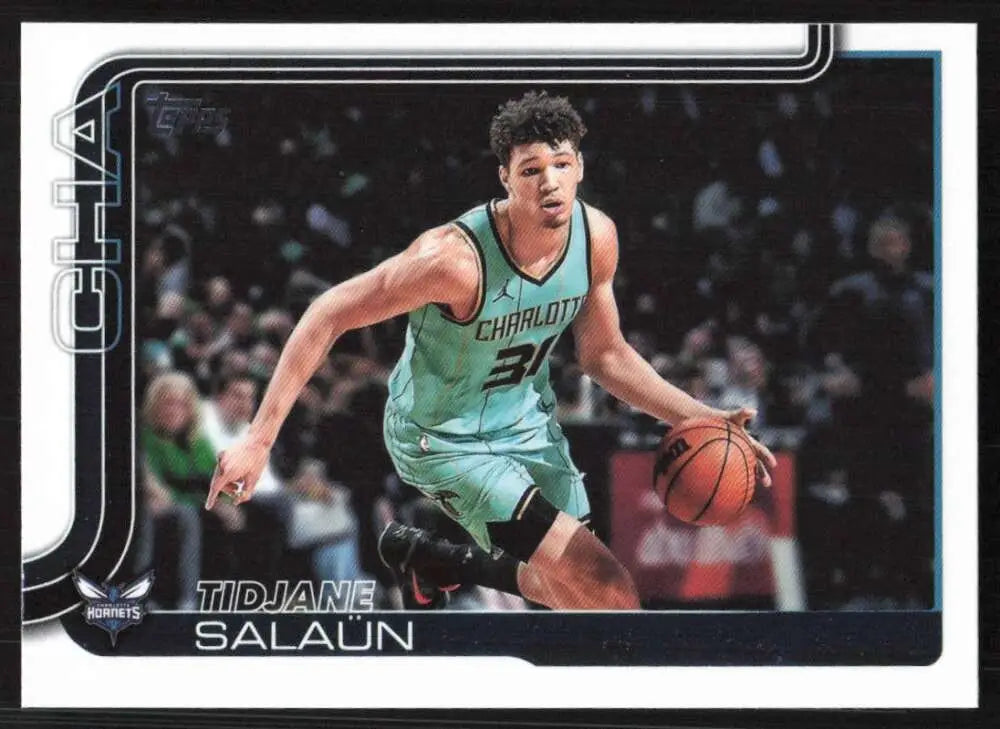 2025-26 Topps #71 Tidjane Salaun NM-MT Charlotte Hornets Basketball Card - Basketball Card Single