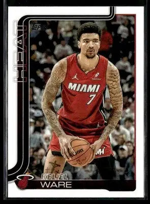 2025-26 Topps #74 Kel’el Ware Base Miami Heat