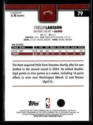 2025-26 Topps #79 Pelle Larsson