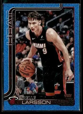 2025-26 Topps #79 Pelle Larsson Blue Sandglitter SP Miami Heat - Basketball Card Single