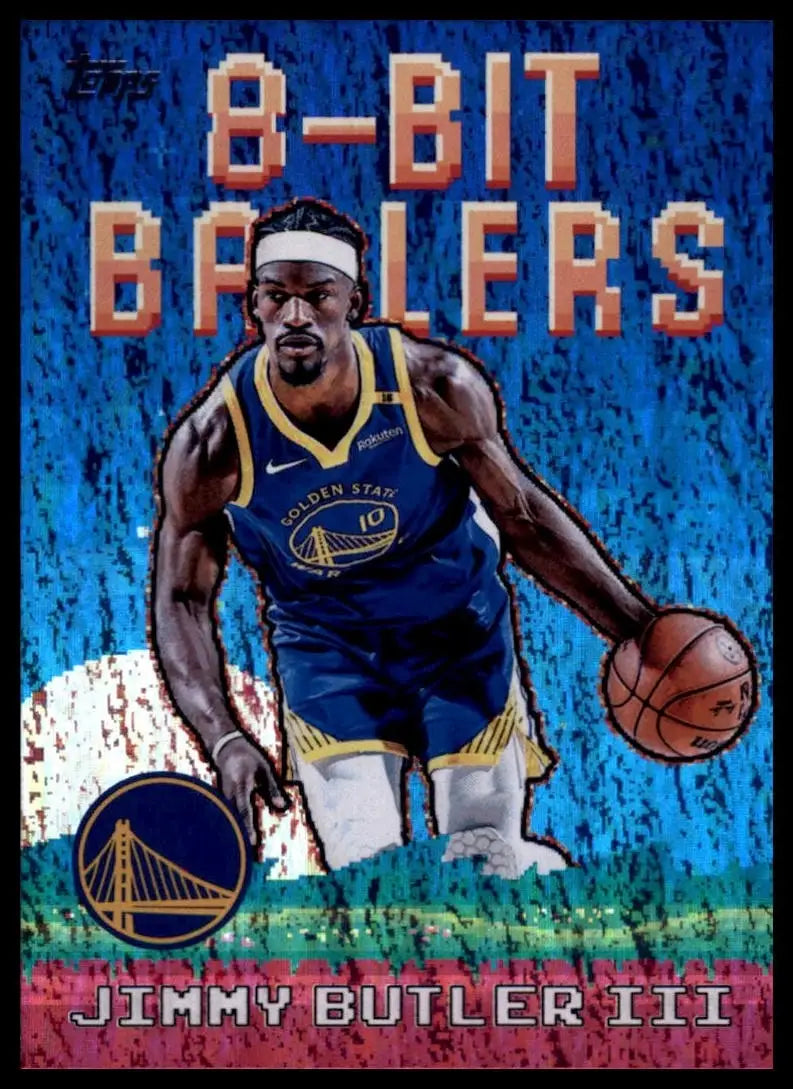 2025-26 Topps 8 Bit Ballers Foil Jimmy Butler III #8B-13 Golden State Warriors - Basketball Card Single