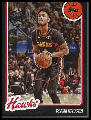 2025-26 Topps #80BK-30 Kobe Bufkin 1980-81 Basketball Atlanta Hawks