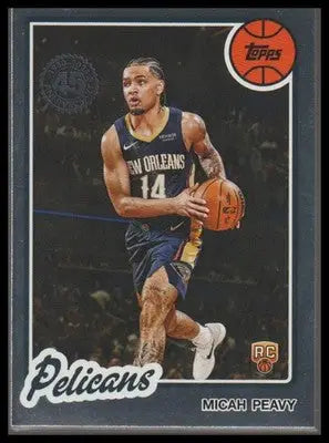2025-26 Topps #80BK-83 Micah Peavy 1980-81 Topps Basketball