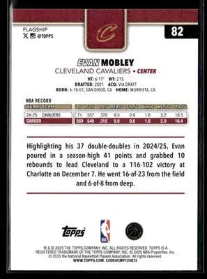 2025-26 Topps #82 Evan Mobley