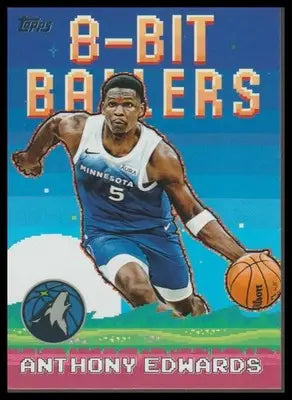 2025-26 Topps #8B-18 Anthony Edwards 8-Bit Ballers