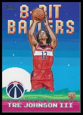 2025-26 Topps #8B-36 Tre Johnson III 8-Bit Ballers Washington Wizards