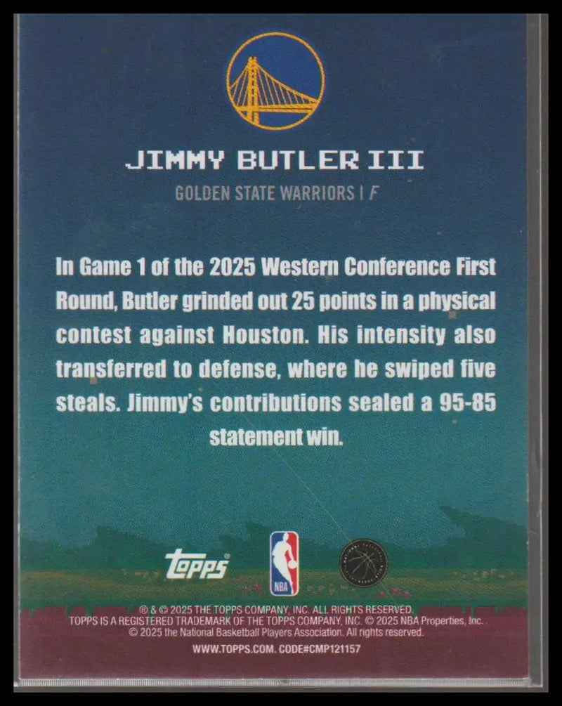 2025-26 Topps #8B-37 Jeremiah Fears 8-Bit Ballers - Basketball Card Single