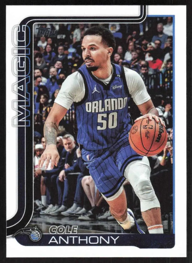 2025-26 Topps #91 Cole Anthony NM-MT Orlando Magic Basketball Card - Basketball Card Single