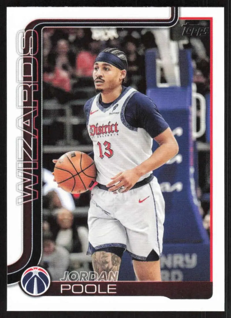 2025-26 Topps #94 Jordan Poole NM-MT Washington Wizards Basketball Card - Basketball Card Single