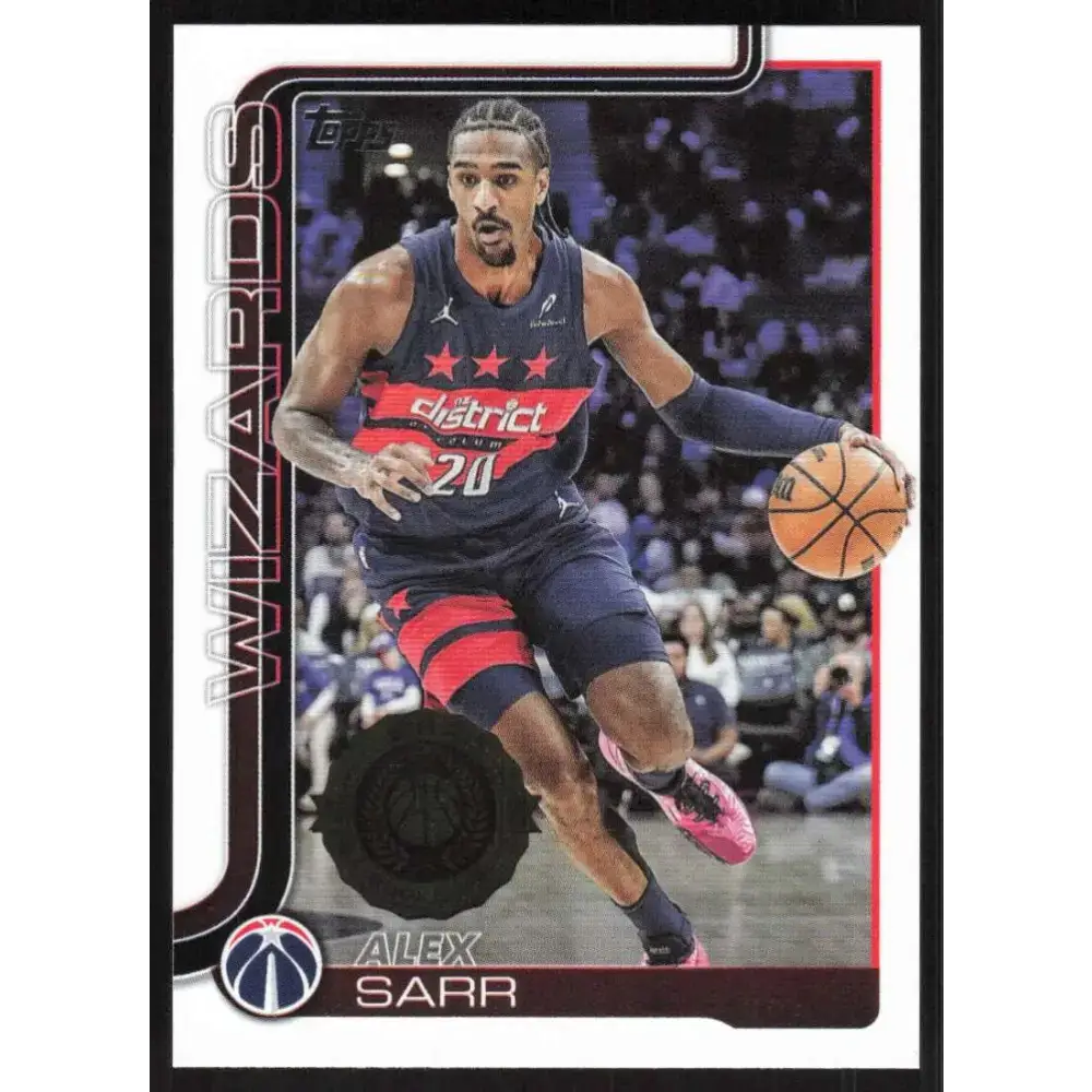 2025-26 Topps #96 Alex Sarr NM-MT Washington Wizards Basketball Card - Basketball Card Single