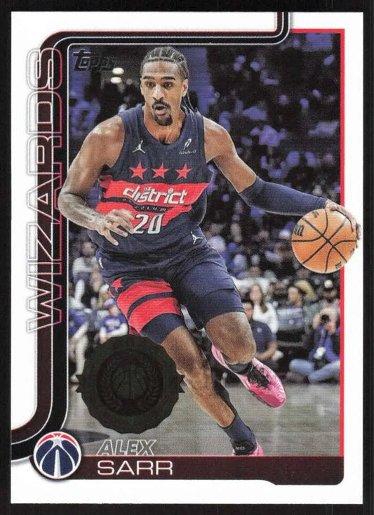 2025-26 Topps #96 Alex Sarr NM-MT Washington Wizards Basketball Card - Basketball Card Single