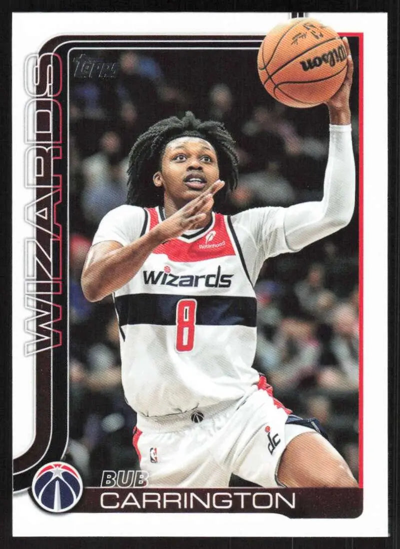 2025-26 Topps #97 Bub Carrington NM-MT Washington Wizards Basketball Card - Basketball Card Single