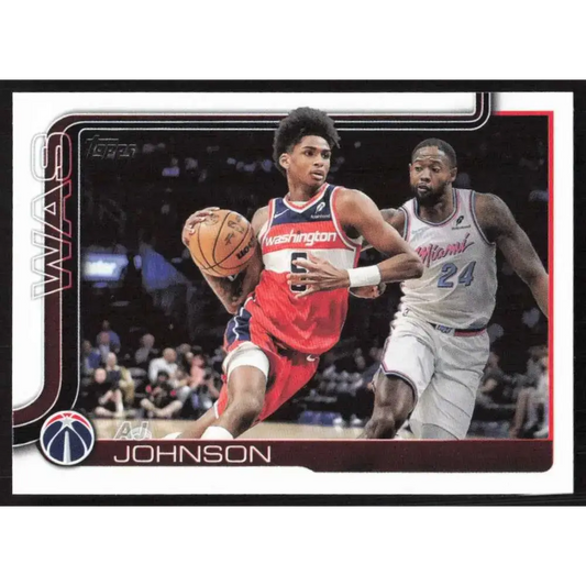 2025-26 Topps #99 AJ Johnson NM-MT Washington Wizards Basketball Card