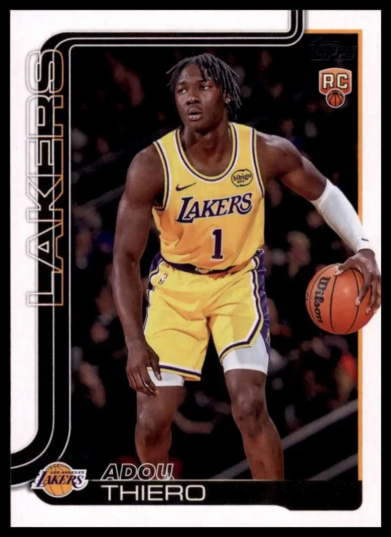 2025-26 Topps Adou Thiero Rookie #236 Los Angeles Lakers Basketball Card NBA - Basketball Card Single
