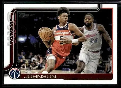 2025-26 Topps AJ Johnson #99 Washington Wizards