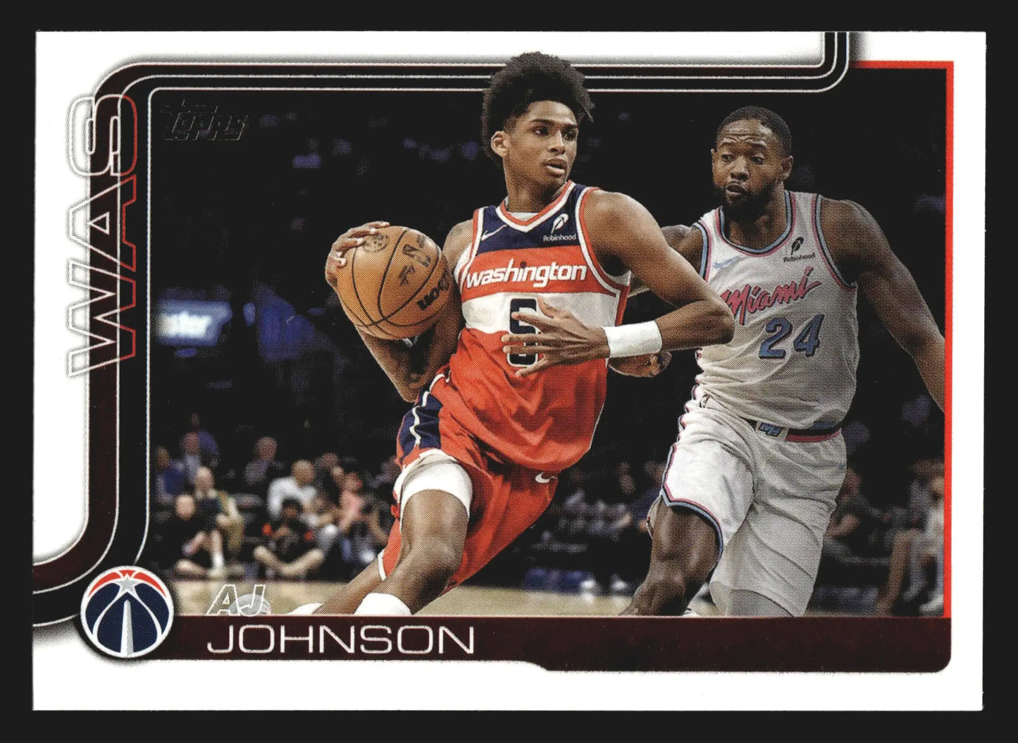 2025-26 Topps AJ Johnson #99 Wizards - Basketball Card Single