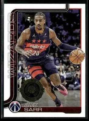 2025-26 Topps Alex Sarr #96 Washington Wizards