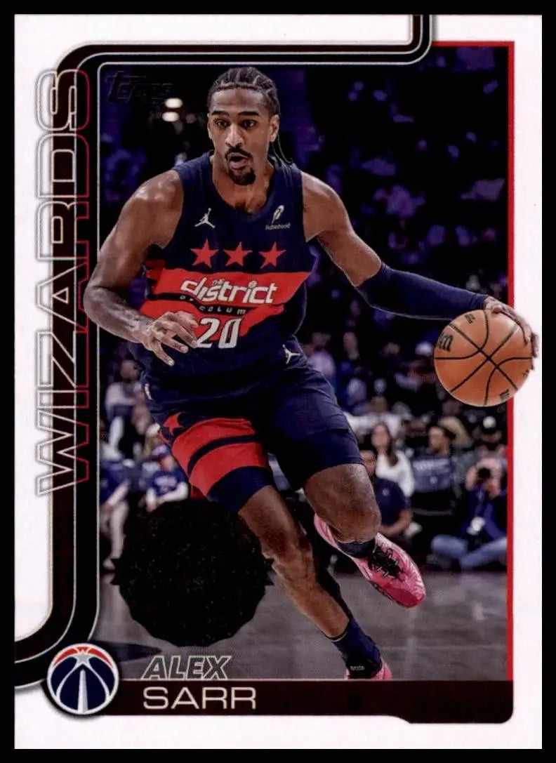 2025-26 Topps Alex Sarr #96 Washington Wizards Basketball Card NBA Sports - Basketball Card Single