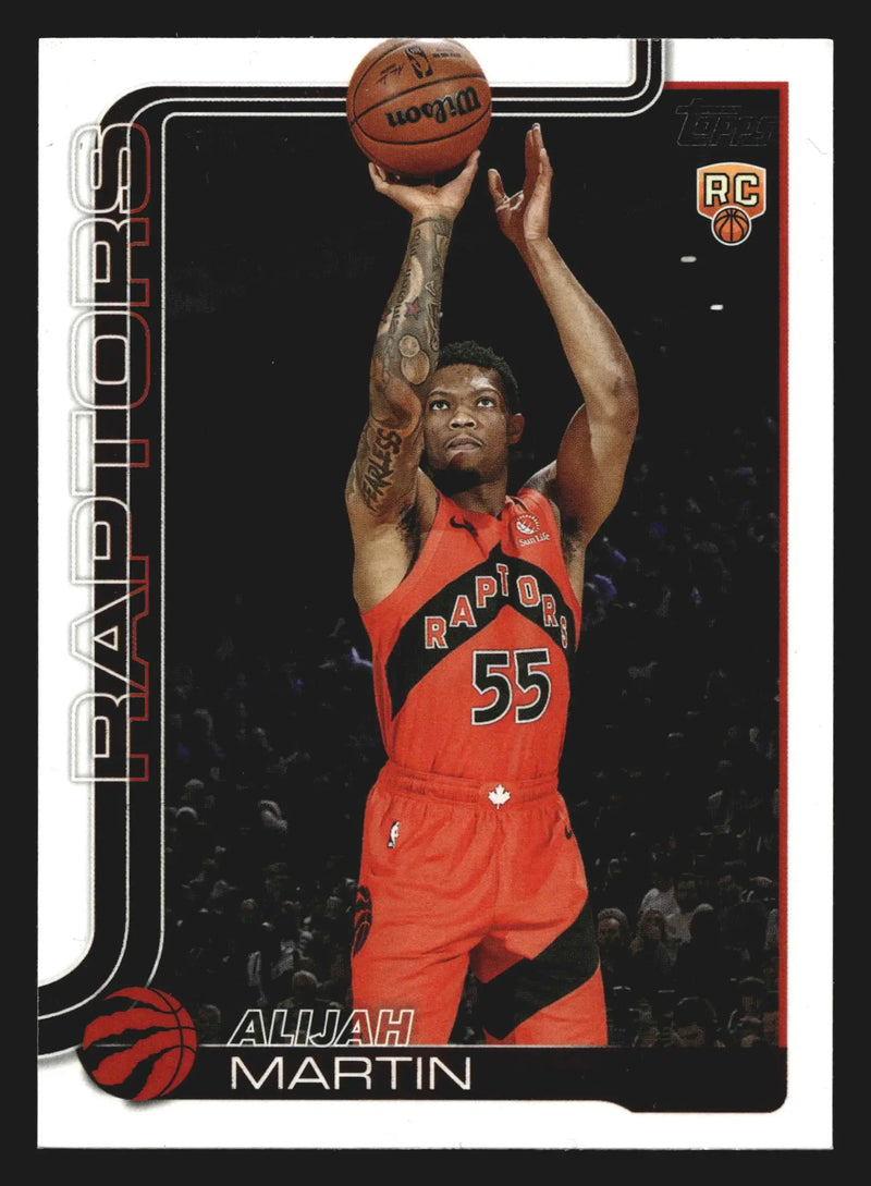 2025-26 Topps Alijah Martin #240 RC Toronto Raptors Rookie - Basketball Card Single