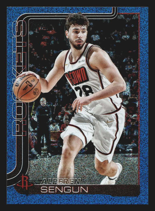 2025-26 Topps Alperen Sengun #180 Sandglitter Blue SSP Houston Rockets - Basketball Card Single