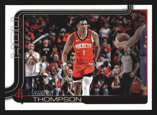 2025-26 Topps Amen Thompson #176 Houston Rockets - Basketball Card Single